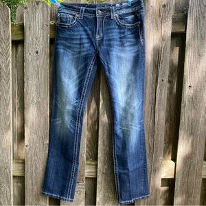 Miss Me Blue Straight Leg Jeans Classic Style